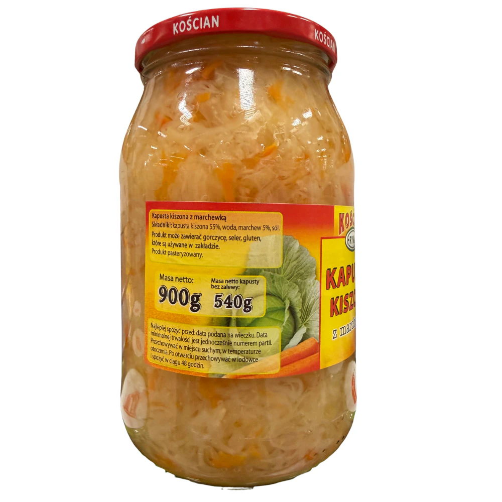 Kapusta Kiszona z marchewką 900g Frykas 2