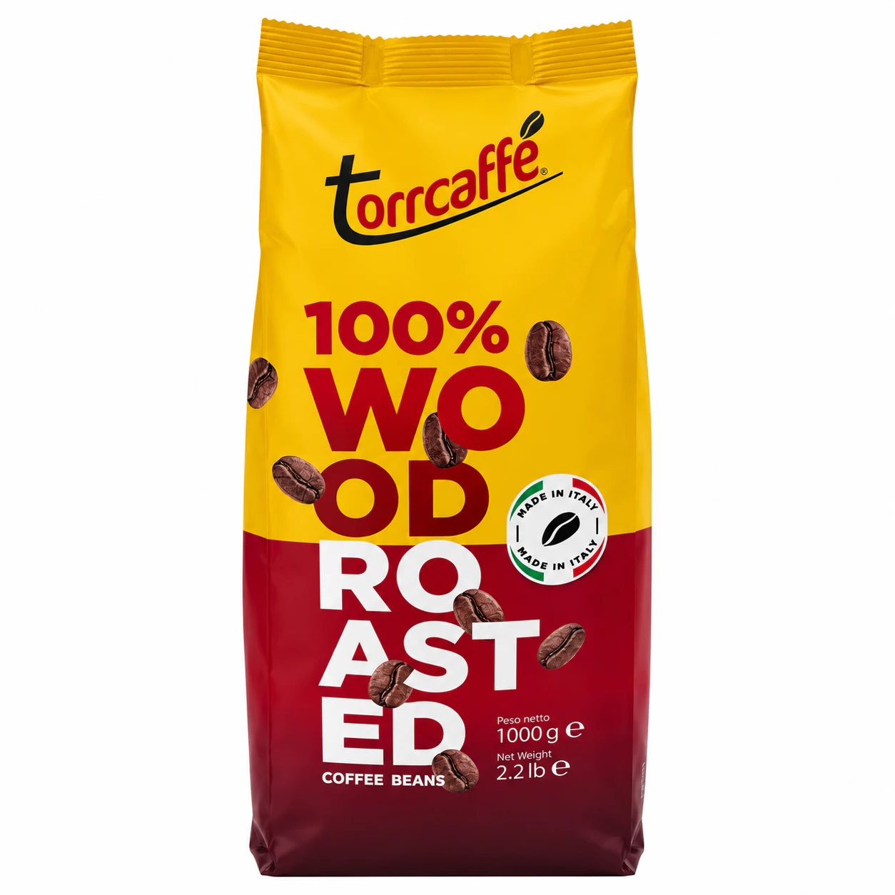 TORCAFFÈ 100% WOOD ROASTED 1 KG – WŁOSKA KAWA ZIARNISTA PALONA DREWNEM 1
