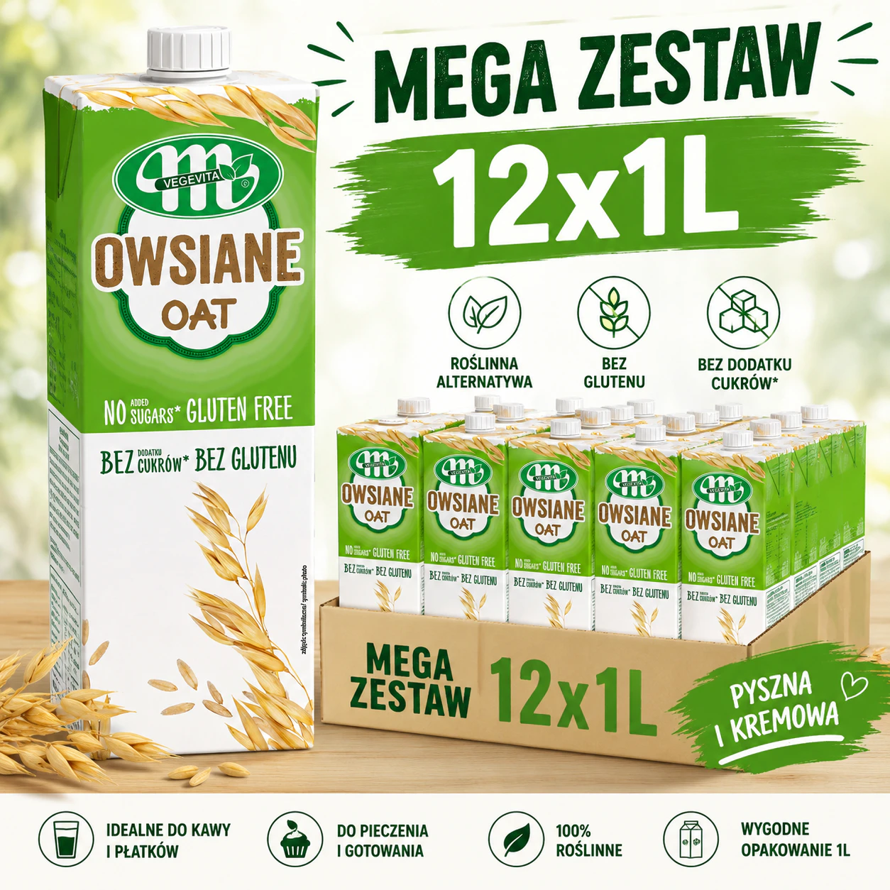 Mleko owsiane Vegevita Mlekovita zgrzewka 12x1L 4